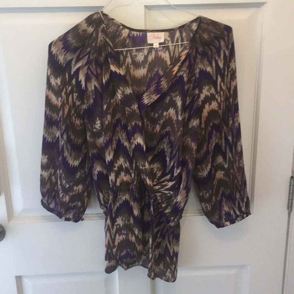Printed Parker flowy blouse